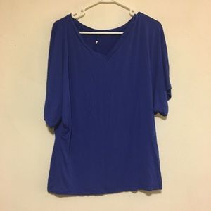 Blue v-neck
